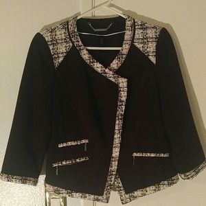 White House Black Market blazer moto jacket